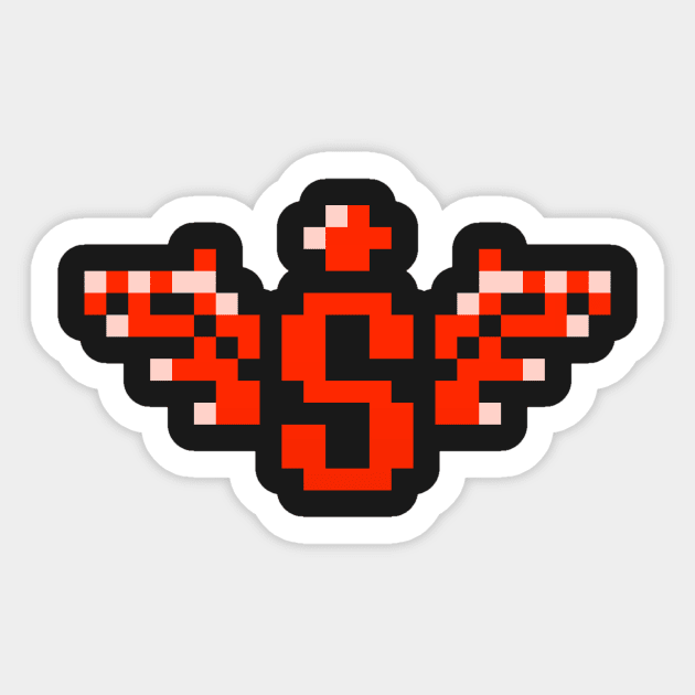 Spread Gun Power Up Sticker by RetroPixelWorld